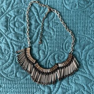 Stella & Dot Silver Fringe Necklace